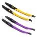 SOODASE 2 Pairs Rubber Replacement Clear Black Frame Legs For Oakley Crosslink Sweep/Switch Glasses Frame Yellow/Purple