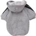 Ducomi 100% Cotton Hooded Dog Sweatshirt - Warm Monochrome Sweater for All Breeds - XS to 9XL Sizes - Gray (M) - Buy Online on GoSupps.com