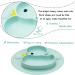 Non-Slip Baby Suction Plate | BPA-Free & FDA Approved | Dishwasher & Microwave Safe | Cyan/Rose Duck Design - Buy Online on GoSupps.com