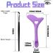 2pcs Silicone Eyeliner Aid Stencils and Fine Angled Eyeliner Brush Set Winged Eyeliner Brush Eyeliner Guide Tool for Clean Lines To Apply Smooth Eye Liner Makeup (Purple) - Buy Online on GoSupps.com