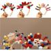 xbiez 3D Plush Animal Doll Headband for Women Girls Hair Accessories Colorful Twisted Rods Cartoon Hair Hoop Makeup Headdress White tiger - Buy Online on GoSupps.com