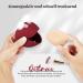 Qetlavee Silicone Make-Up Bag & Brush Container - Portable Travel Essentials with Magnetic Snap Design - Easy to Clean Red Cosmetics Holder - Buy Online on GoSupps.com