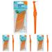TEPE Angle Interdental Brushes 6 pieces Set (Packaging may vary) (Pack of 4) 6 pieces (Pack of 4)