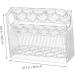 GRIRIW Fridge Egg Holder Egg Storage Box Mini Drawer Space Savers Organizers Plastic Household Egg Holder Egg Rack Dedicated - Buy Online on GoSupps.com