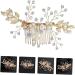 DOITOOL 1pc Bridal Comb Combs for Women Hair Accessories Crystal Headpiece Rhinestone Headwear Womens Hair Clips Handmade Headwear Pearl Hair Pin Bride Alloy Rhinestones Decorate - Buy Online on GoSupps.com