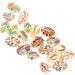 40 Pcs Leopard Earrings for Women Beach Spiral Craft Charms Beads for Bracelets Flower Earrings for 1.9x1.6x1cmx3pcs Colorfulx3pcs - Buy Online on GoSupps.com