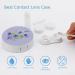 Watercolor Morning Glory Contact Lens Case - Portable Travel Box with Mirror for Perfect Eye Care - Buy Online on GoSupps.com