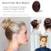 SQULIGT 5 PCS Donut Hair Bun Maker Set - Dark Brown Ring Style Bun Makers (2 Large, 3 Small) - Buy Online on GoSupps.com