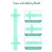 Teething Tube with Safety Shield - Baby Teether & Gum Massager - Food-Grade Silicone for 3-12 Months - 1 Pair + 4 Cleaning Brushes (Cyan+Tangerine) - Buy Online on GoSupps.com