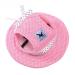 BbearT Pet Hats Casual Sun Hat with Visor for Small Dogs (S Pink for Girls) S Pink for Girls