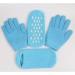 Minkissy Moisture Gloves & Sock Set | Gel Heel Socks & Spa Gloves for Dry Cracked Skin - Sky Blue - Buy Online on GoSupps.com
