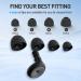 Buy Premium Ear Plugs for Sleeping - Ultra-Comfortable Edible Silicone 35 dB Noise Reduction 8 Sizes (XS/S/M/L) | Comfortable Earplugs for Travel - Buy Online on GoSupps.com