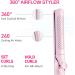 Buy 360 Airflow Styler 2 in 1 Curling Iron & Hair Straightener - Adjustable Dual Voltage Perfect for All Hair Types Pink - International Shipping Available - Buy Online on GoSupps.com
