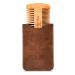 Menesia Wooden Beard Comb with Durable Case - Fine & Coarse Teeth - Men's Beard, Mustache, and Hair Grooming - Brown Deer Design - Buy Online on GoSupps.com