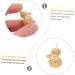 VALICLUD 2 pcs Gilded Neck Drop Collarbone Gourd Choker Calabash Chain Stainless Gold Supply Clavicle 2.8X1.6CM Golden - Buy Online on GoSupps.com