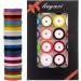 Grosgrain Ribbon Set - 96 Yards, 3/8 Inch Width, 24 Colors - Ideal for Wedding, Gift Wrapping, Bow Making & Crafts - Buy Online on GoSupps.com