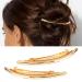 Buy Retro Gold Metal Snap Clips for Women - Large French Barrettes & Hair Accessories - Buy Online on GoSupps.com