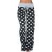 Shop Women's Plus Size Wide Leg Jogging Pants | Casual Dot Print Bohemian Style Beach & Homewear Pants - Buy Online on GoSupps.com