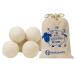 Wool Dryer Balls 6 Pack XL Reusable and Handmade Reduce Clothing Wrinkles Anti Static Drying Clothes Faster (6pcs XL White)