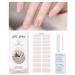 KALEFUL KALEFUL Pink Gel Nail Film Self Adhesive UV Curing Decoration Nail Art Design Accessories