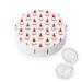 Gnome Pattern Round Case For Contact Lens Kit Storage Box with Mirror Printed