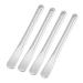 VOCOSTE 4 Pcs Makeup Spatula Mini Spoon Eye Cream Massage Sticks Beauty Scoop for Facial Cosmetic Face Cream Zinc Alloy 2.32"x0.30" Silver Tone