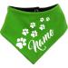 Custom Both-Sided Multicolor Dog Towel - Navy Lime | Size 1 (Neck 27-30 cm) - Personalized Pet Towel for Small Dogs - Buy Online on GoSupps.com