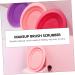 Angoily Cleaning Scrubber Makeup Brush Scrub Pad Travel Bowl Foldable Silica Gel Makeup Gadgets - Buy Online on GoSupps.com
