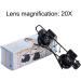 20X Headband Magnifier with 2Led Light Head-Mounted Handsfree Reading Magnifying Glasses Jeweler Magnifying Glass - Buy Online on GoSupps.com