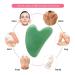 Medimama Rose Quartz Gua Sha Massage Tool for Facial Beauty and Anti-Aging Treatment - Green Guasha - Buy Online on GoSupps.com