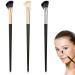 Angled Concealer Brush Nose Contour Brush Small Contour Brush Under Eye Blush Brush Highlighter Brush for Makeup Under Eye Concealer Brush Set -Black/flat brush