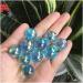 Natural Crystal Rough Natural Clear Quartz Crystal and Stones Carved Ball Aura Blue Electroplated Sphere Reiki Stone Mineral Specimen - Buy Online on GoSupps.com