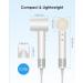 Buy Zhiyangfei Negative Ion Hair Dryer - 110 000 RPM Brushless Motor 3 Heat Settings 360 Rotating Nozzle Low Noise - Ideal for Home & Travel (Pearl White - Buy Online on GoSupps.com