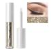 Erinde Liquid Glitter Eyeshadow Eyeliner  Metallic Shimmer Glitter Eyeshadow Liner  High Pigment Colored Eyeliner Stickers  Waterproof Long Lasting for Women Christmas Makeup  Sunset Champagne 03 Sunset Champagne