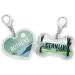 Natiform Adventure Dog Tag - Personalised Pet ID Tag with Glow in The Dark Silencer - Custom Text - Double Sided Pet Tag (Heart Style 1) - Buy Online on GoSupps.com