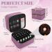 Waterproof Double Layer Nail Polish Storage - Adertos Purple Nylon Organizer for 30 Bottles & Accessories - Buy Online on GoSupps.com