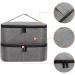 Portable Storage Bag for Polish and Lamp Sturdy Handle Double Layer Organizer Black - Buy Online on GoSupps.com