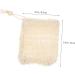 WOONEKY 4pcs Cotton Linen Soap Bag Net Foaming Net Foaming Hand Wash Exfoliating Soap Bag Khaki - Buy Online on GoSupps.com