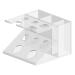 Buerfu razor holder made of acrylic shaving brushes made of acrylic-transparent stand organizer for razors multifunctional cosmetic storage organizer for toothbrush razor shaving cream
