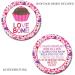 Love Bomb Heart Themed Hot Cocoa Bomb Sticker Labels for Valentine's Day  Total of 40 2 Circle Stickers (20 sets of 2) by AmandaCreation - Buy Online on GoSupps.com