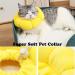 Soft Adjustable Cat Collar with Flower Design - Protective Neck Crate for Cats & Small Dogs After Surgery | Leak Protection & Comfort - Buy Online on GoSupps.com