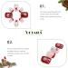 Vatocu Christmas False Nails - Short Red Snowflake & Elk Press on Nails | Snowman Acrylic Stick on Nails for Women & Girls (24pcs) - Buy Online on GoSupps.com