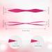 NUOMI 2 Pack Stainless Steel Eyebrow Tweezers with Slant/Pointed Tips - Pink and Black - Makeup Tools for Facial Hair Removal - Buy Online on GoSupps.com