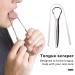 Stainless Steel Tongue Scraper & Cleaner for Fresh Breath | Semicircle Design for Effective Oral Care | Durable Dental Hygiene Tool - Buy Online on GoSupps.com