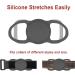 LUTER 2pcs Airtag Dog Collar Holder Waterproof Silicone Case for GPS Tracker Scratch-Resistant Protective Airtag Case Air Tag Holder for Dogs Cats Pet Collars (Black+Gray) - Buy Online on GoSupps.com