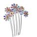 Angoily Hair Accessories Tiara Bridal Hair Comb Purple Women Hair Clip Women Hair Comb Flower Hair Comb Wedding Luxurious - Buy Online on GoSupps.com