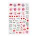 Manicure Cute Valentine's Day Cupid Red Heart Girl Nail Stickers Nail Art Decoration 3D Valentine Sticker Nail Decals(5) Style5