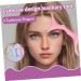 Housoutil Silicone Molds Silicone Makeup Stencil Brow Shaping Template Beauty Tools Eye Protection Miss 17.3x5.9cm Pink - Buy Online on GoSupps.com