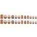 Buy Halloween Press On Nails - Medium Square Black & Yellow French Tips with Pumpkin & Spider Web - 24 Pcs Glossy Fake Nails for Women - Buy Online on GoSupps.com
