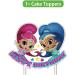 Shimmer and Shine Party Supplies Set - Cake Toppers, Balloons, Banner, Backdrop - Birthday Decor for Boys and Girls - Buy Online on GoSupps.com